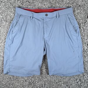 Redvanly Chino Shorts Men’s Size Large Stretch Preppy Golf Tennis Baby Blue Prep